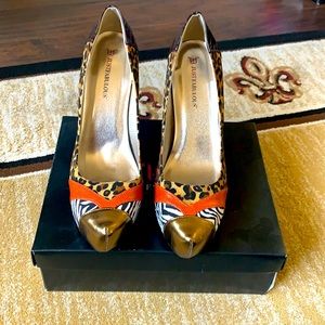 JustFab - Multi-Animal Print Heels